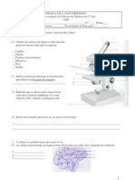 Ficha de Avaliação de Ciências Da Natureza Do 5º Ano 2006