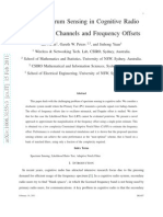 Blind Spectrum Sensing in Cognitive Radio Over Fading Channels and Frequency Offsets