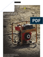 Operation of Portable Generators - IET Wiring Guide