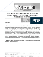 Análise de Desempenho Dos Bancos de Dados Mysql, Postgresql e Firebird