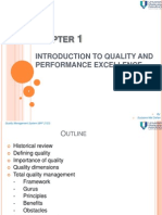 Topic1-Introduction To Quality and Performance Excellence