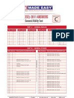 Ies (Ese) - 2011 Answers: General Ability Test