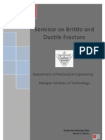 Seminar On Brittle and Ductile Fracture