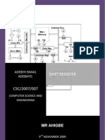 Shift Register: Adebiyi Ismail Adebayo