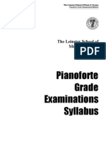 Pianoforte Grade Examinations Syllabus: The Leinster School of Music & Drama