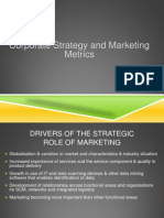 Corporate Strategy and Marketing Metrics