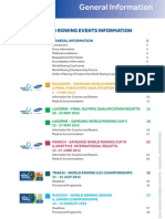 2012 World Rowing Events Information