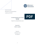 Accounting Information System in Palestine