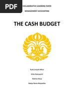 Cash Budgeting