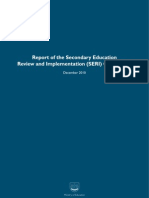 Report Secondary Education Review and Implementation Committee