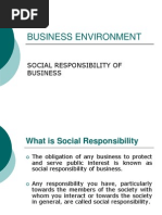 Social Responsiblity of Business