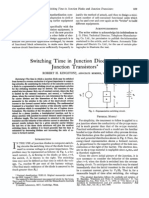 Switching Time in Junction Diodes and Junction Transistors