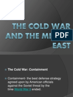 Cold War Politics & Thesis Statement