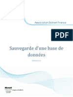 Sauvegarde D'une Base de Données