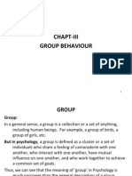 OB Ch-3 Group Behaviour (PPT Ready) (1+20 Slides)