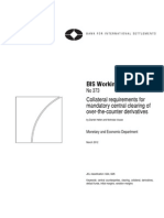 BIS Working Papers: Collateral Requirements For Mandatory Central Clearing of Over-The-Counter Derivatives