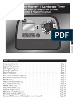 Lawn Master II Landscape Timer: Models: 53805 (4-Zone) & 53806 (6-Zone) Installation & Programming Guide