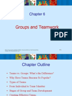 Groups and Teamwork: Chapter 6, Nancy Langton and Stephen P. Robbins, Organizational Behaviour, Fourth Canadian Edition