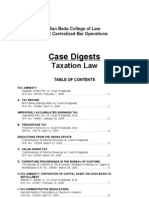 Case Digests: Taxation Law