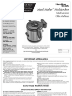 Hamilton Beach Multi Cooker Model 35135