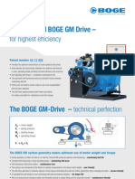 The Patented BOGE GM Drive - For Highest Ef Ciency