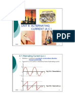 Unit 8: Alternating Current (A.C.)