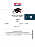 Practical Examination Question Paper: Winforms Set 01