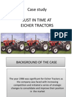 Case Study Just in Time at Eicher Tractors