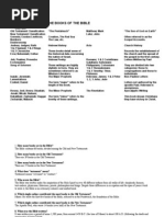 A Breakdown of The Books of The Bible