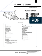 Sharp AL-1000 1200 Manual de Partes