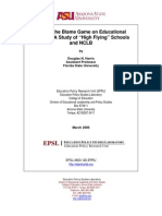 Ending The Blame Game On Educational Inequity: A Study of "High Flying" Schools and NCLB