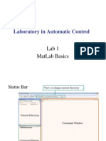 Laboratory in Automatic Control: Lab 1 Matlab Basics