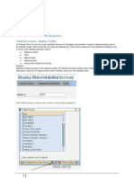 Purchase Order: Material Management (MM) Integration. Material Creation Display (MM03)