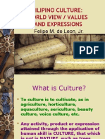 Filipino Culture - World View, Values and Expressions 1