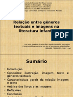 Relação Entre Gêneros Textuais e Imagens Na Literatura Infantil