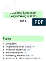 Assembly Language Programming of 8085: Unit-2