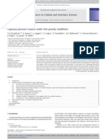 Kovalchuk Capillary Pressure Studies Under Low Gravity Conditions 2010