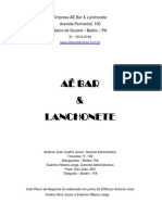 Plano de Negócios - Estudo de Caso Bar e Lanchonete