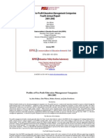 Profiles of For-Profit Education Management Companies Fourth Annual Report 2001-2002