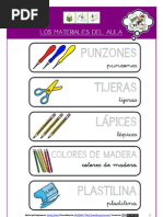 Carteles Materiales Del Aula (Arasaac)