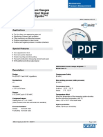 Air2Guide Differential Pressure Gauge Air2guide P+E TES A2G 15 Data Sheet