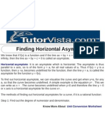 Finding Horizontal Asymptote