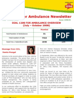 Dial 1298 For Ambulance Overview (July - October 2008)