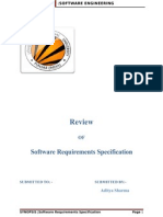 Review: Software Requirements Specification