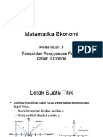 Matematika Ekonomi - Pertemuan3