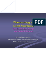 2010 Anesthesia Lectue - Pharmacology of Local Anesthetics