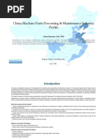 China Machine Parts Processing Maintenance Industry Profile Cic3583