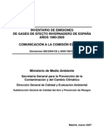 Informe Invent A Rio Emisiones GEI España 1990-2005