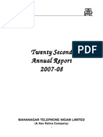 MTNL Annual Report 2007-08