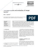 Determinants of Merger Success